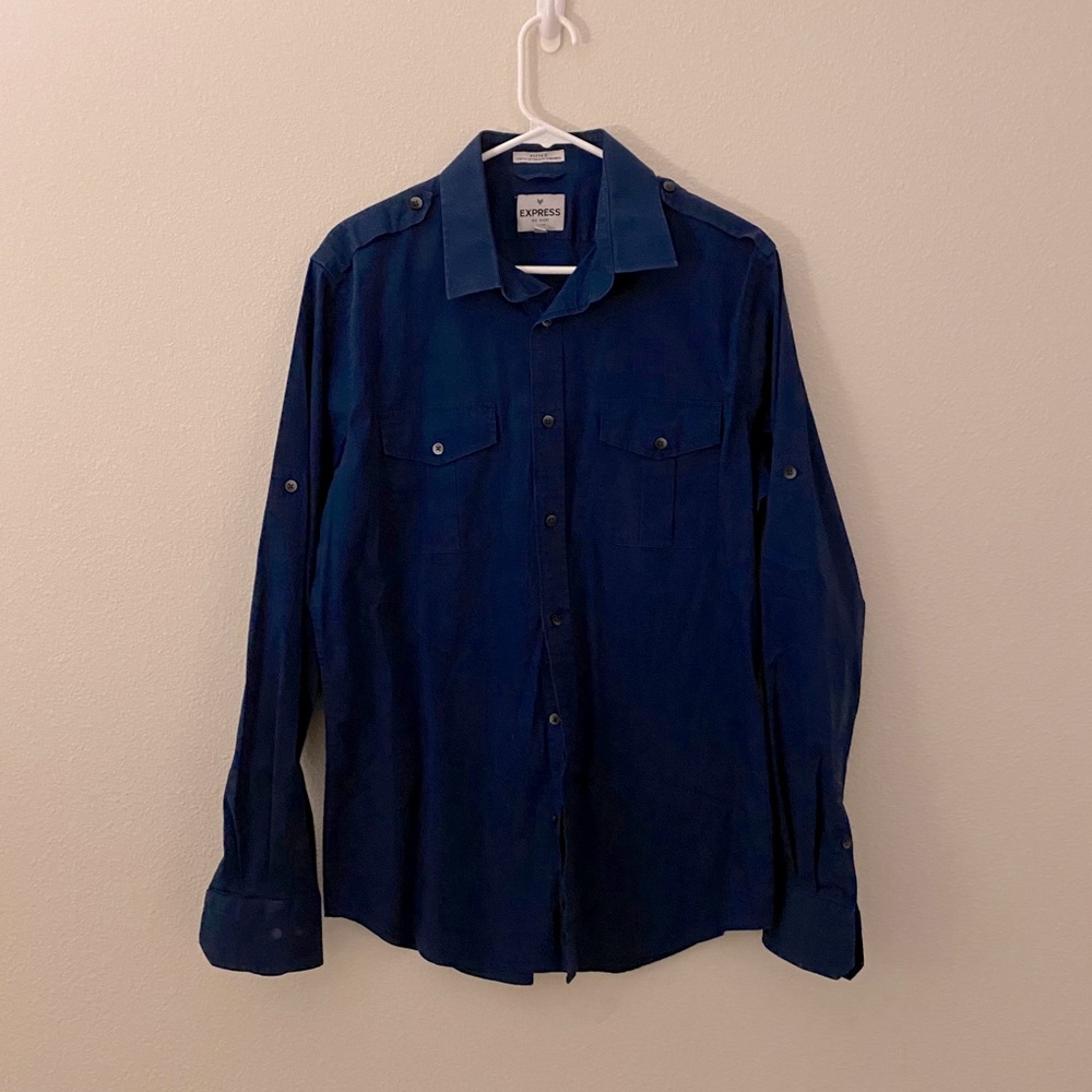 Stretch Cotton Button Down